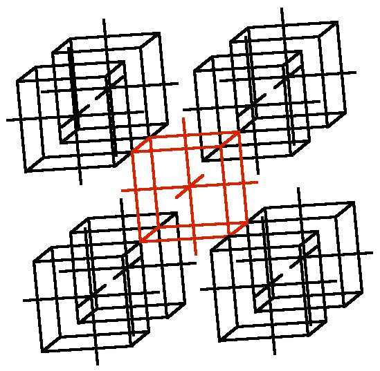  Juxtaposed Corner Cubes